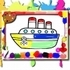 Boats Coloring Book