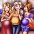 Princesses Pregnant Selfie