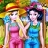 Princesses Working in the Garden